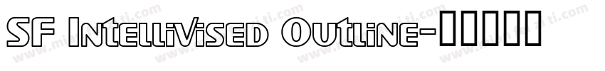 SF Intellivised Outline字体转换